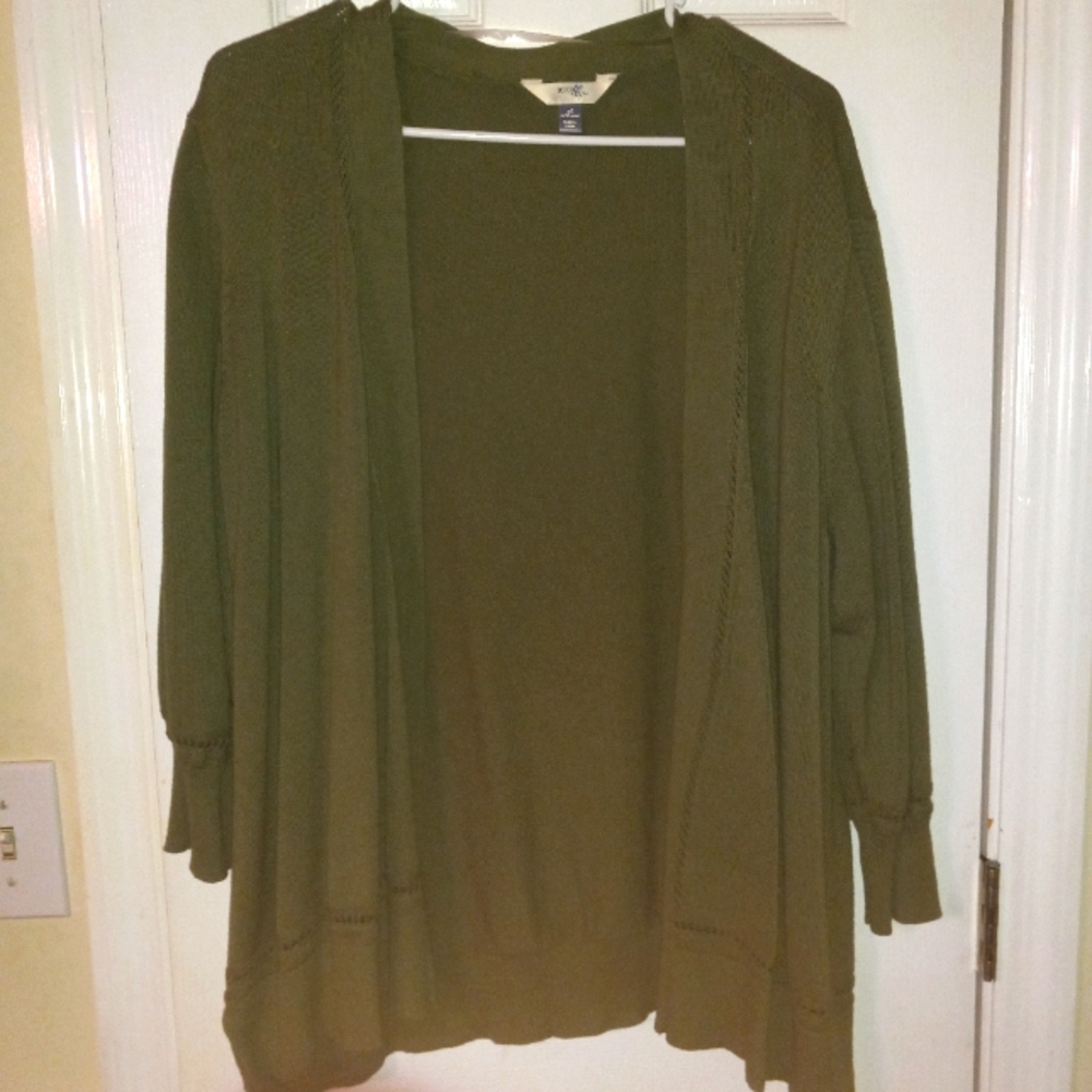 Womens green cotton jacket
